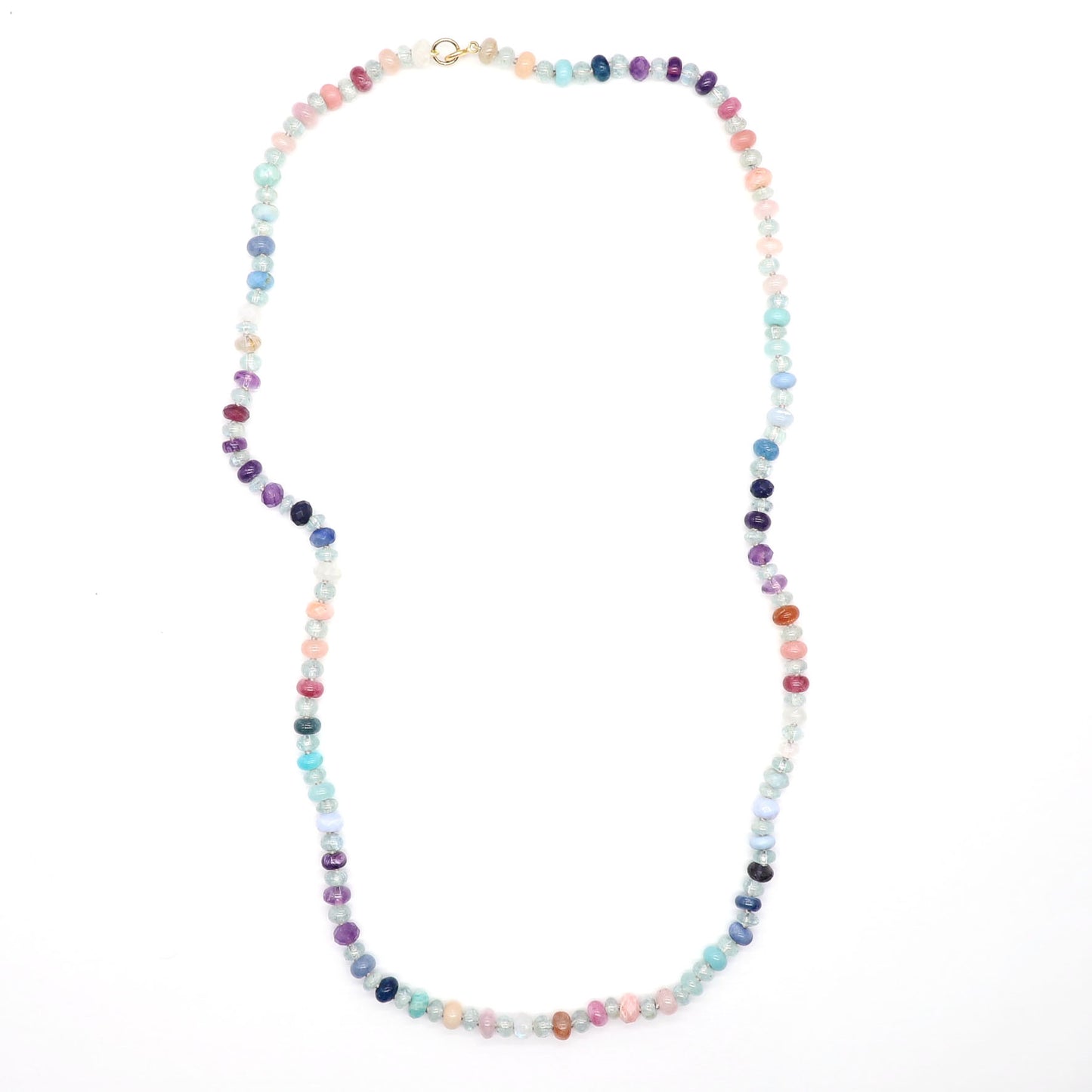 Cosmic Aurora Gemstone Beaded Necklace