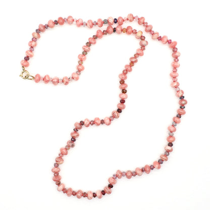 Rosewood Twilight Gemstone Beaded Necklace