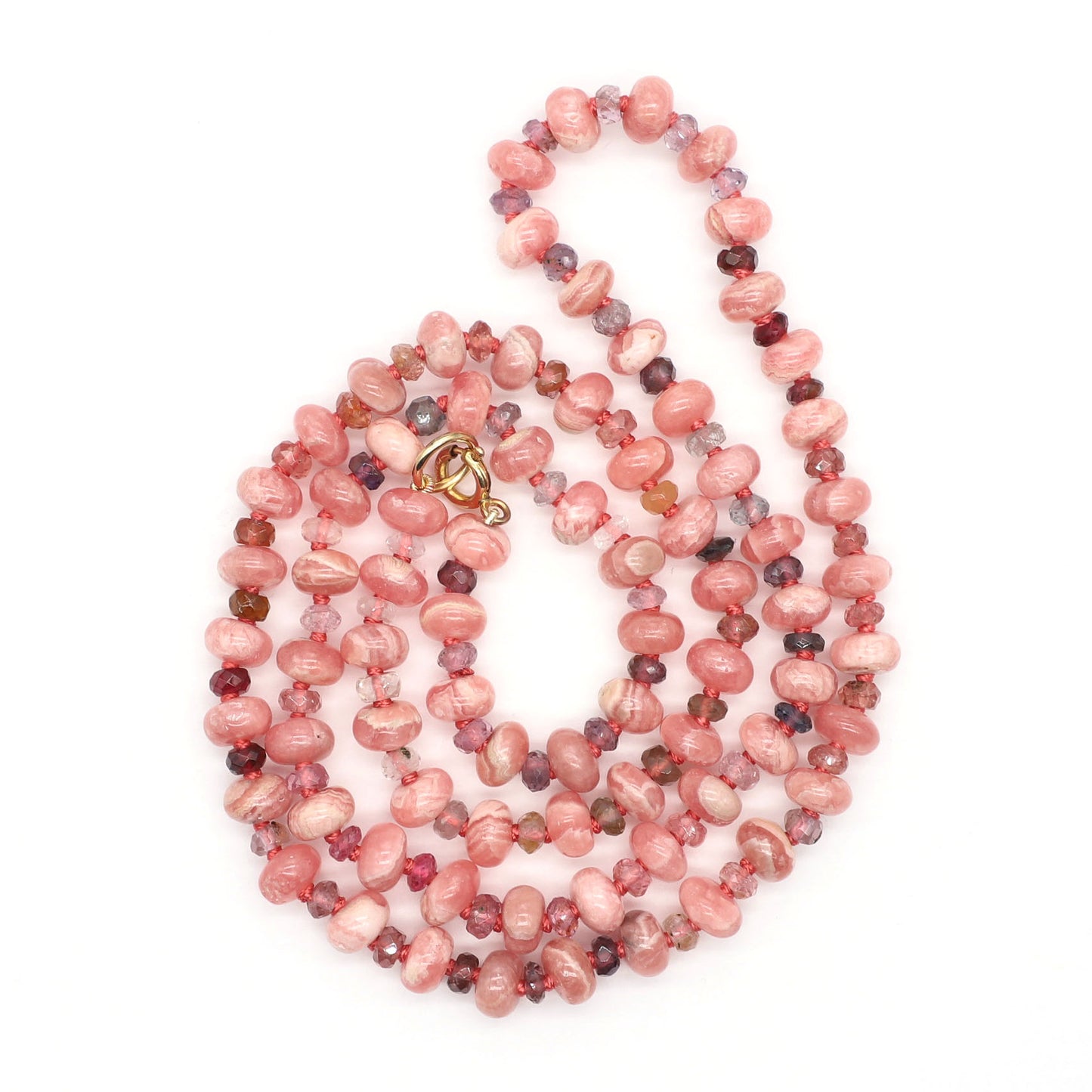 Rosewood Twilight Gemstone Beaded Necklace