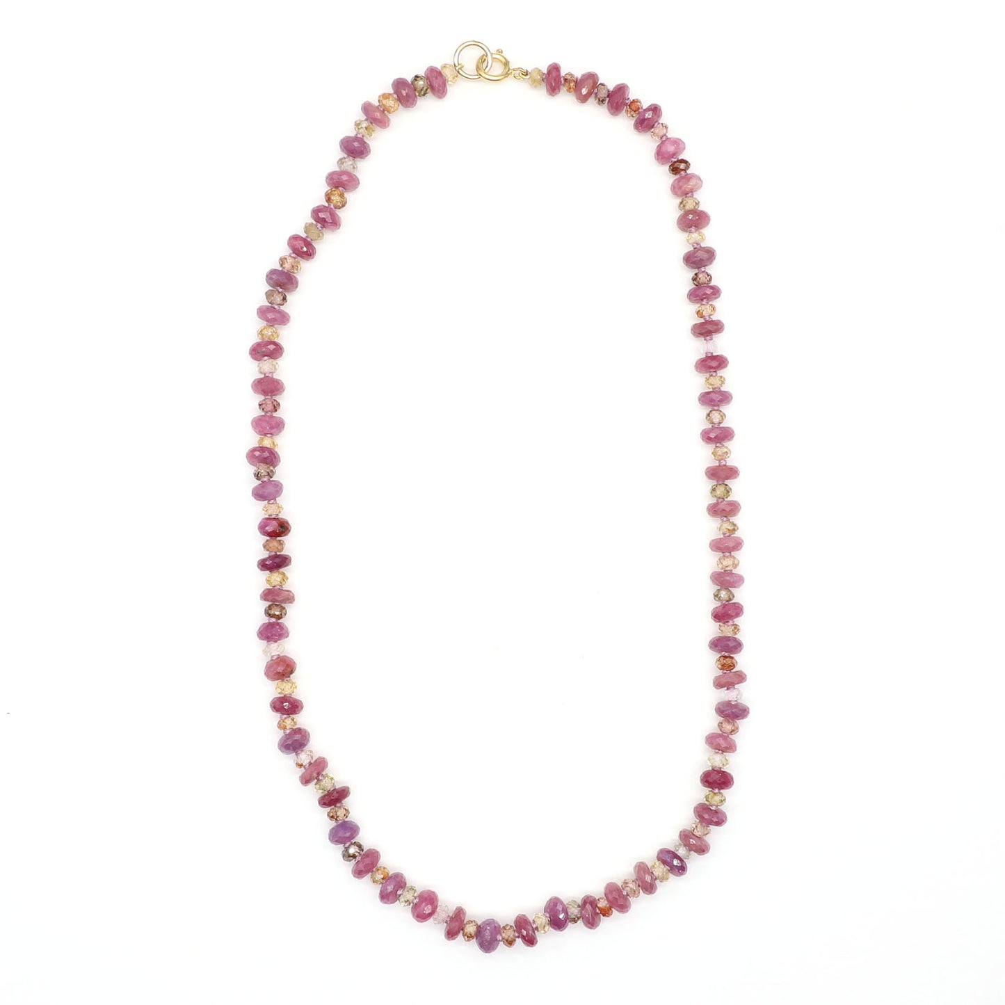 Blush Twilight Gemstone Beaded Necklace