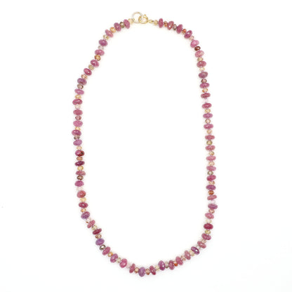 Blush Twilight Gemstone Beaded Necklace