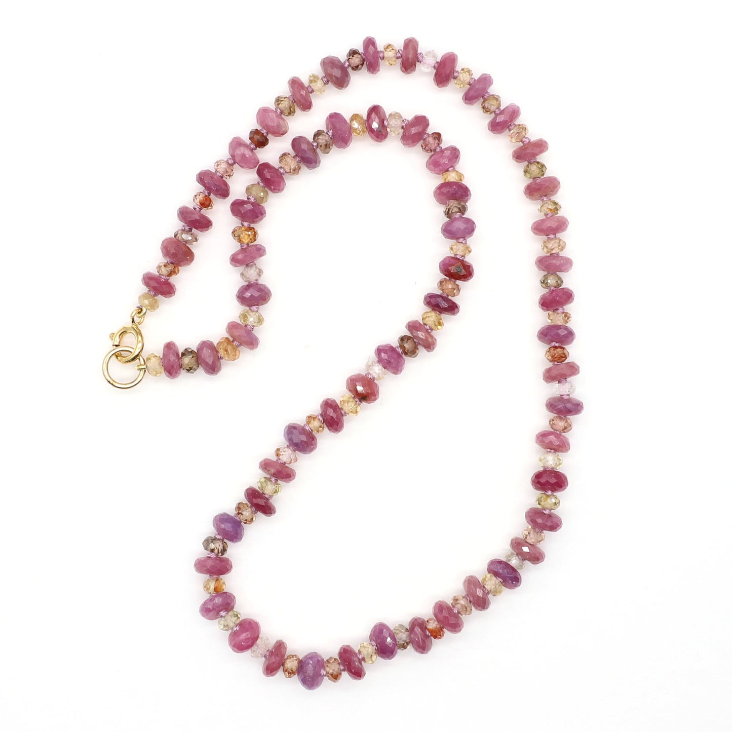 Blush Twilight Gemstone Beaded Necklace