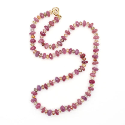 Blush Twilight Gemstone Beaded Necklace