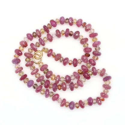 Blush Twilight Gemstone Beaded Necklace