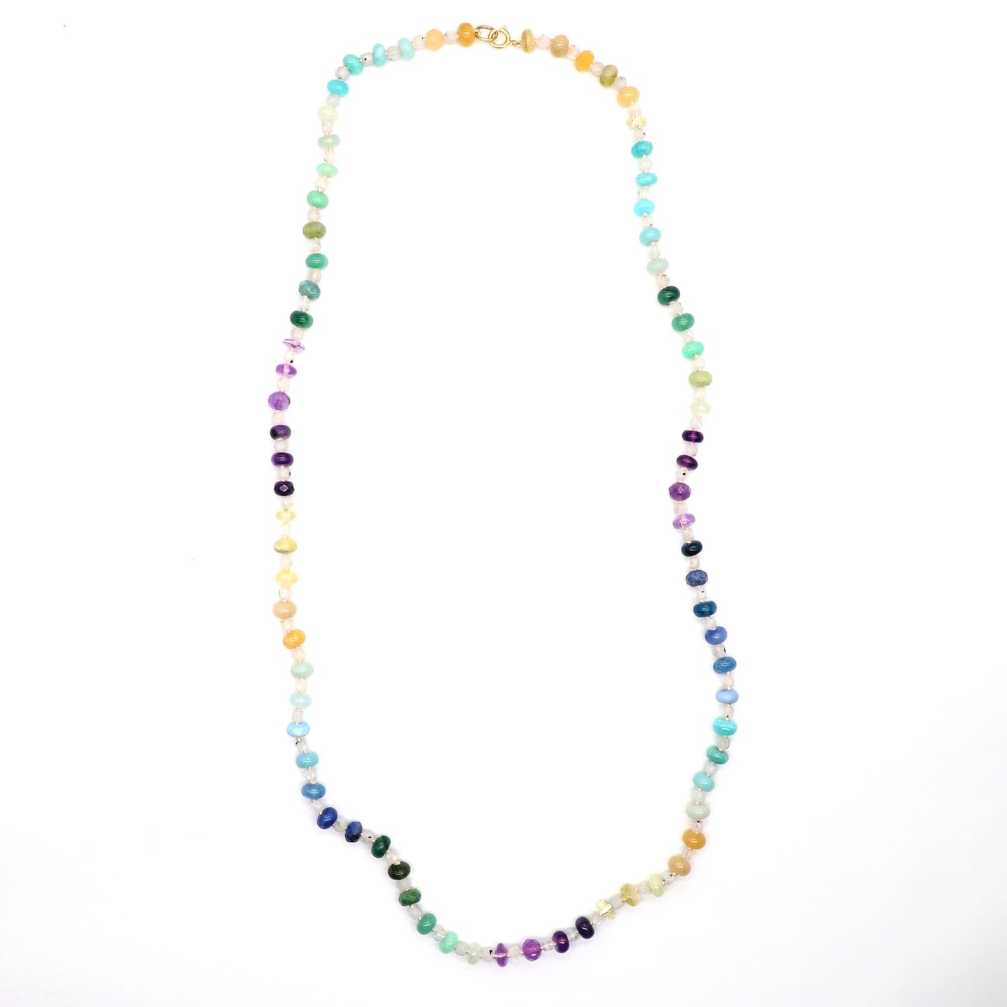 Light Aurora Gemstone Beaded Necklace