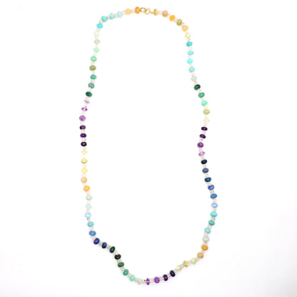 Light Aurora Gemstone Beaded Necklace