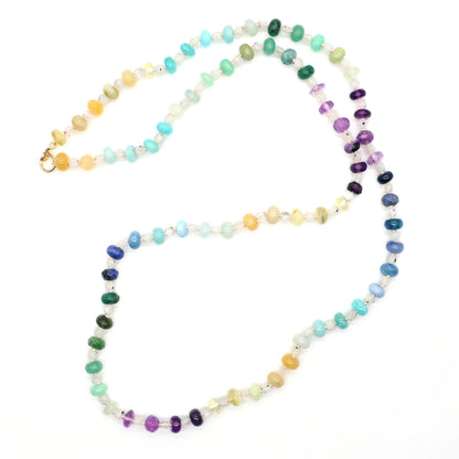 Light Aurora Gemstone Beaded Necklace