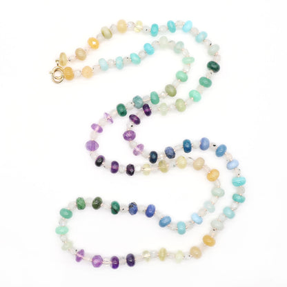 Light Aurora Gemstone Beaded Necklace