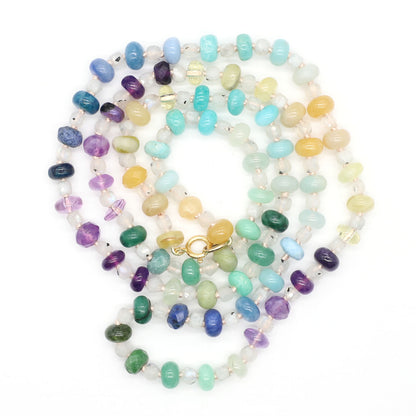 Light Aurora Gemstone Beaded Necklace