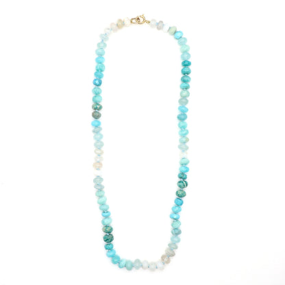 Caribbean Lake Gemstone Beaded Necklace