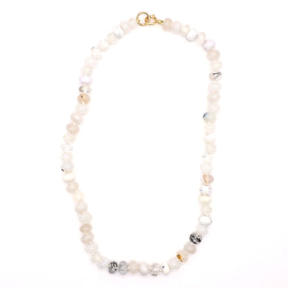 Snowbank Gemstone Beaded Necklace