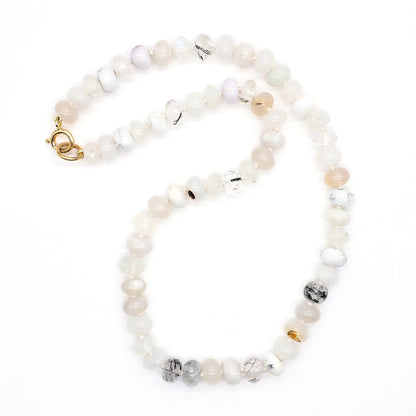 Snowbank Gemstone Beaded Necklace