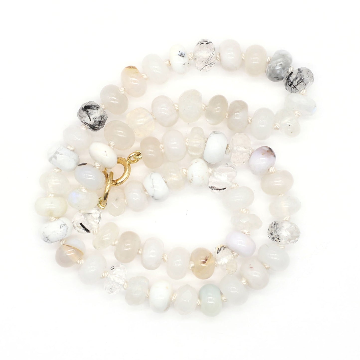Snowbank Gemstone Beaded Necklace