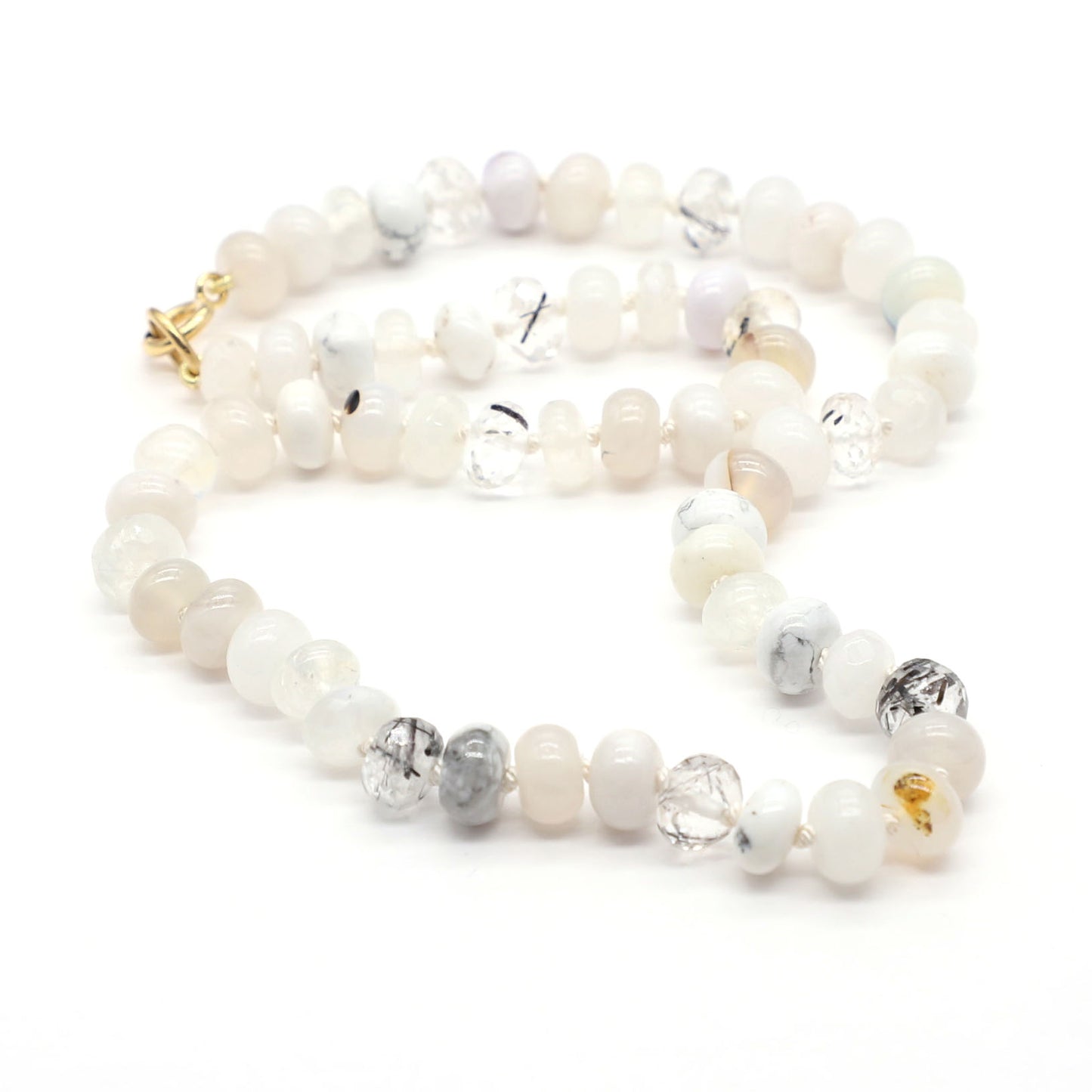 Snowbank Gemstone Beaded Necklace