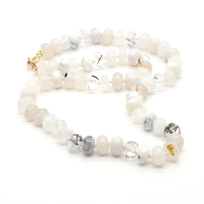Snowbank Gemstone Beaded Necklace