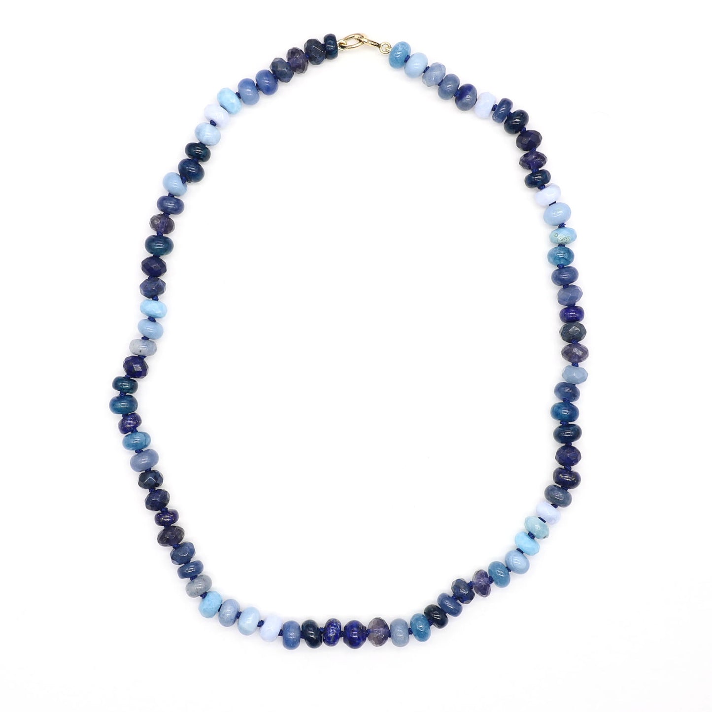 Deep Ocean Gemstone Beaded Necklace