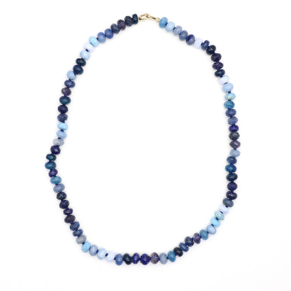 Deep Ocean Gemstone Beaded Necklace
