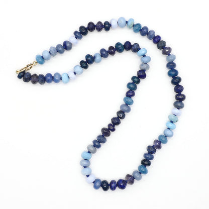 Deep Ocean Gemstone Beaded Necklace