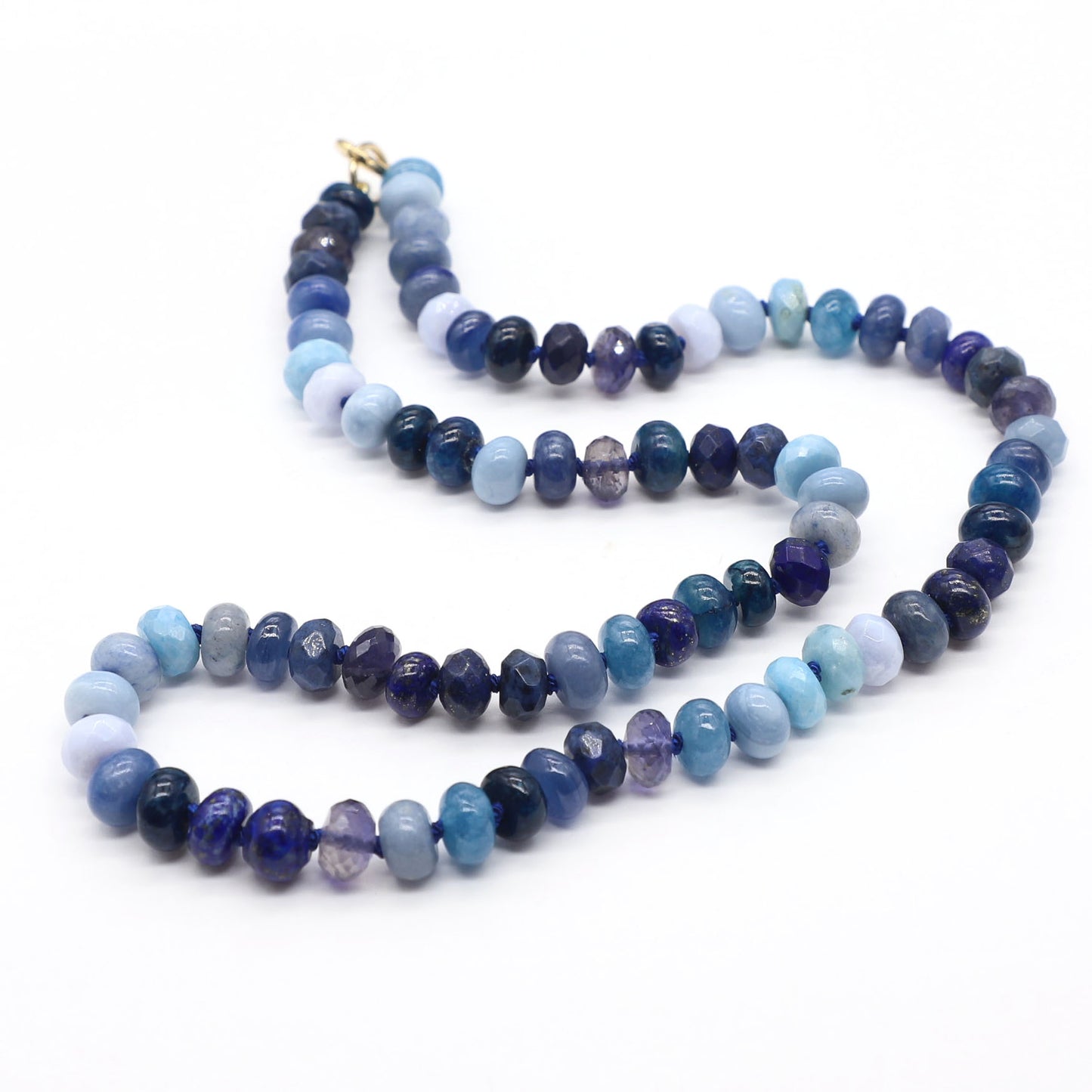 Deep Ocean Gemstone Beaded Necklace
