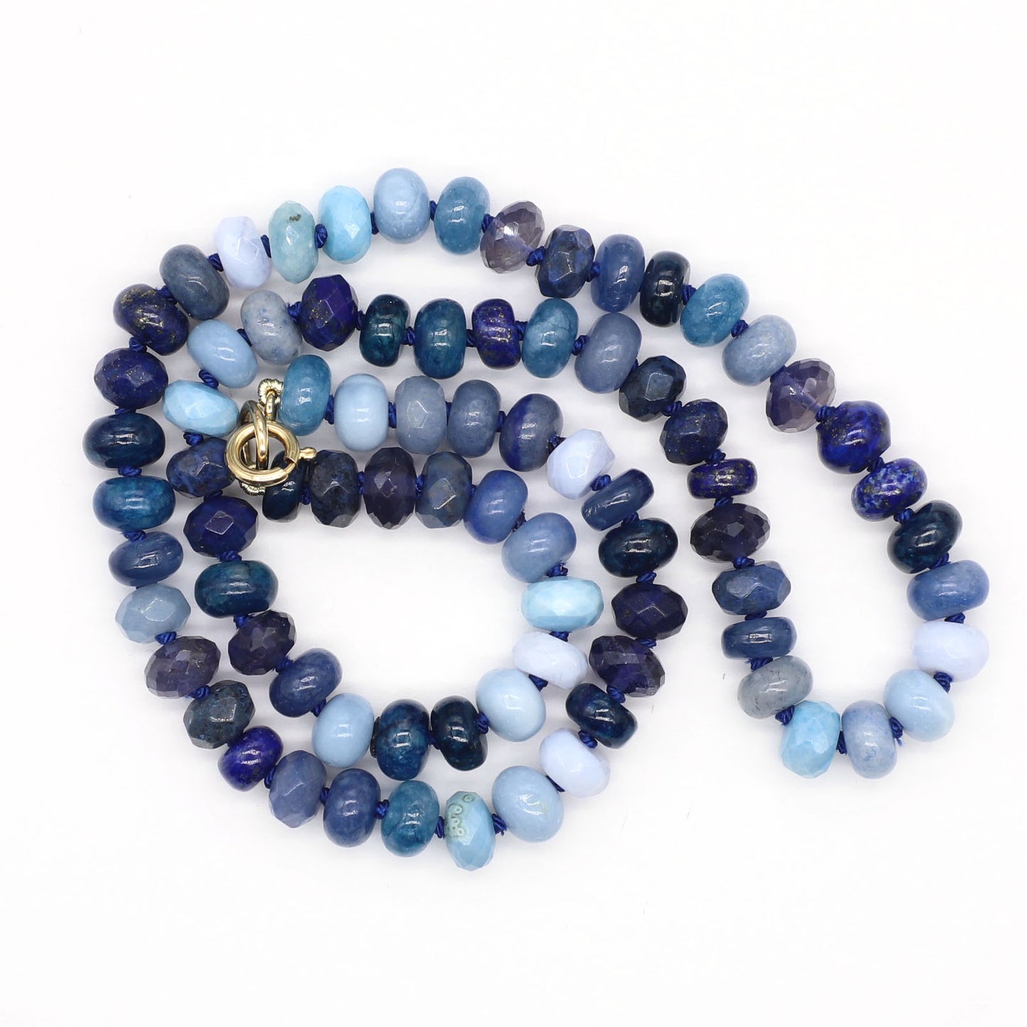 Deep Ocean Gemstone Beaded Necklace