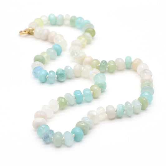 Spring Mist Gemstone Beaded Necklace