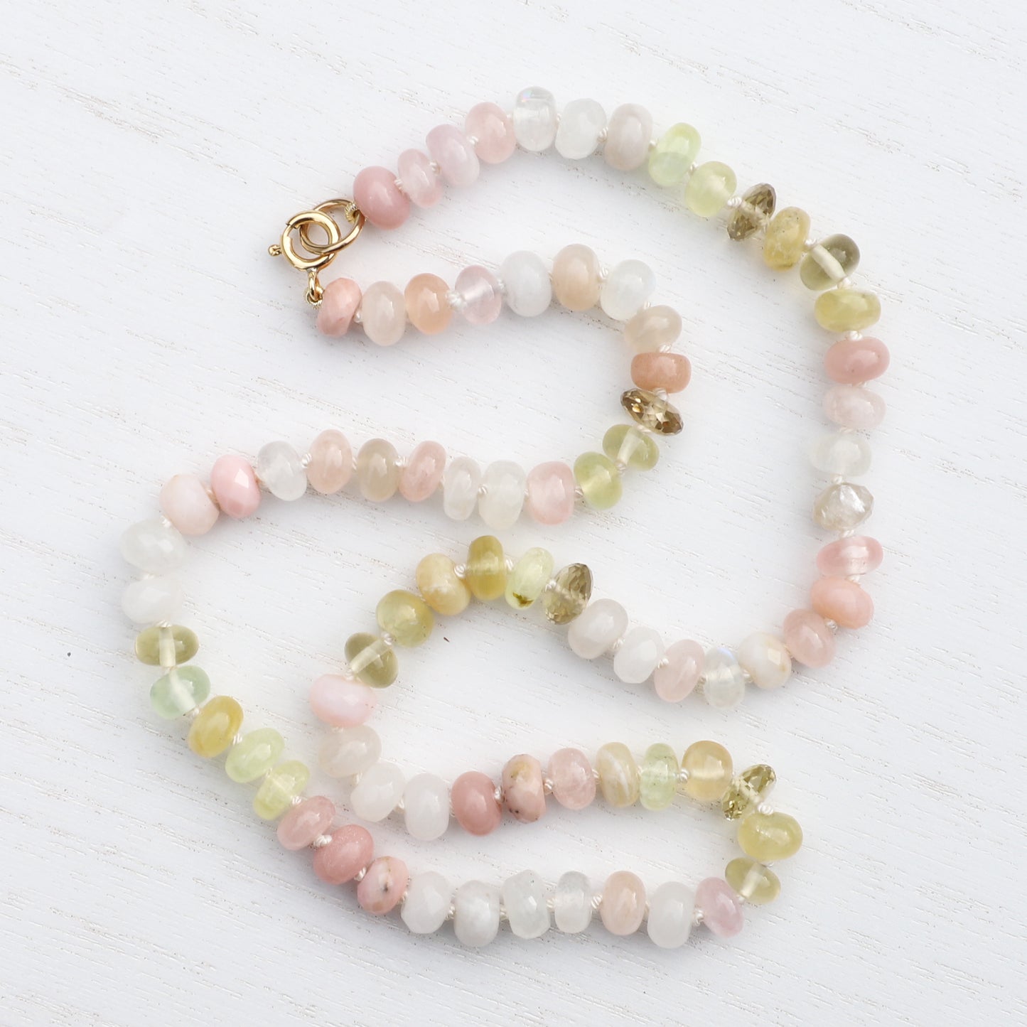 Spring Dawn Gemstone Beaded Necklace