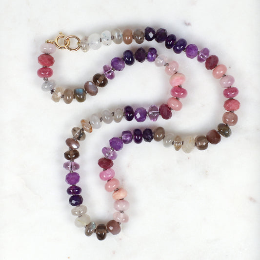 Lush Twilight Gemstone Beaded Necklace