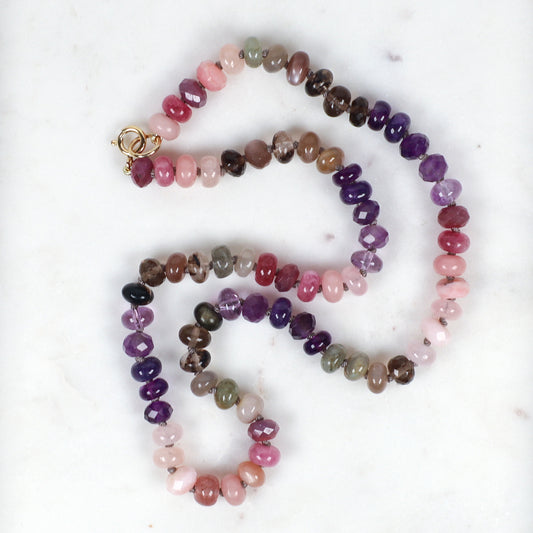 Lush Twilight Gemstone Beaded Necklace