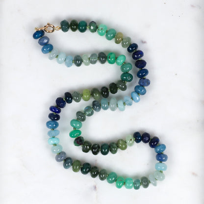 Palm Grove Gemstone Beaded Necklace