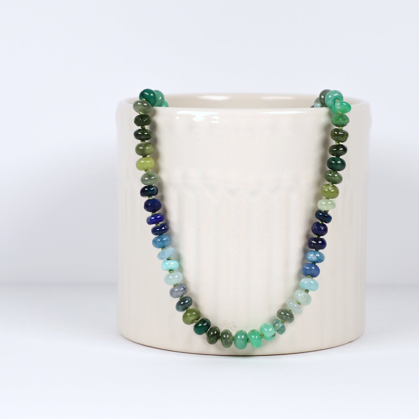 Palm Grove Gemstone Beaded Necklace