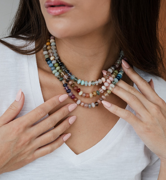Custom Gemstone Beaded Necklace