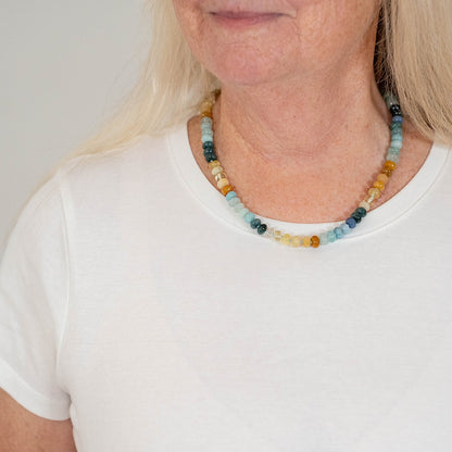 Sunny Sea Beaded Necklace