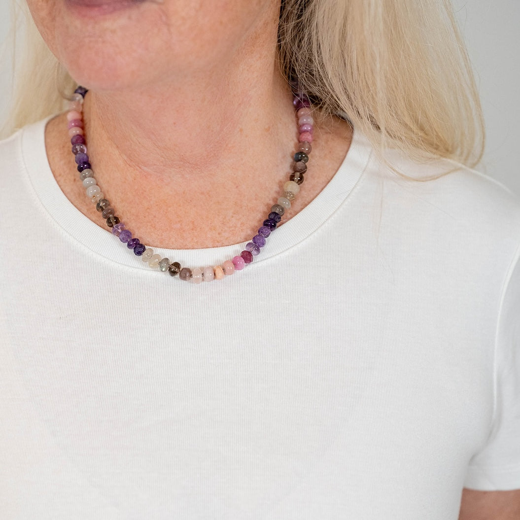 Lush Twilight Gemstone Beaded Necklace