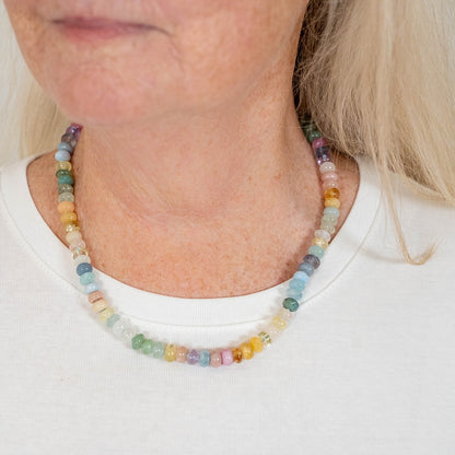 Early Dawn Gemstone Beaded Necklace