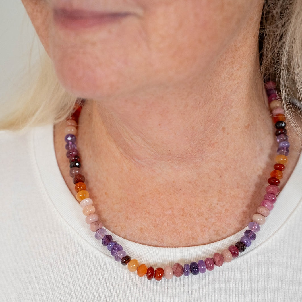 Evening Sky Gemstone Beaded Necklace