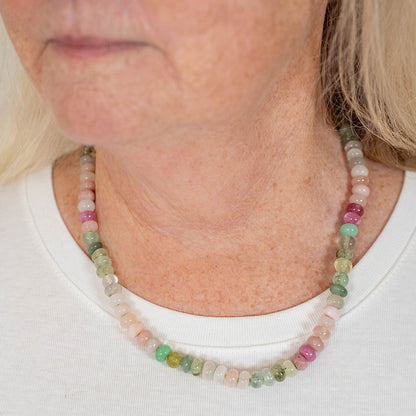 Spring Buds Gemstone Beaded Necklace