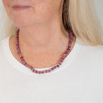 Blush Twilight Gemstone Beaded Necklace