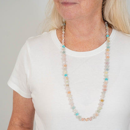 Sky Dawn Gemstone Beaded Necklace