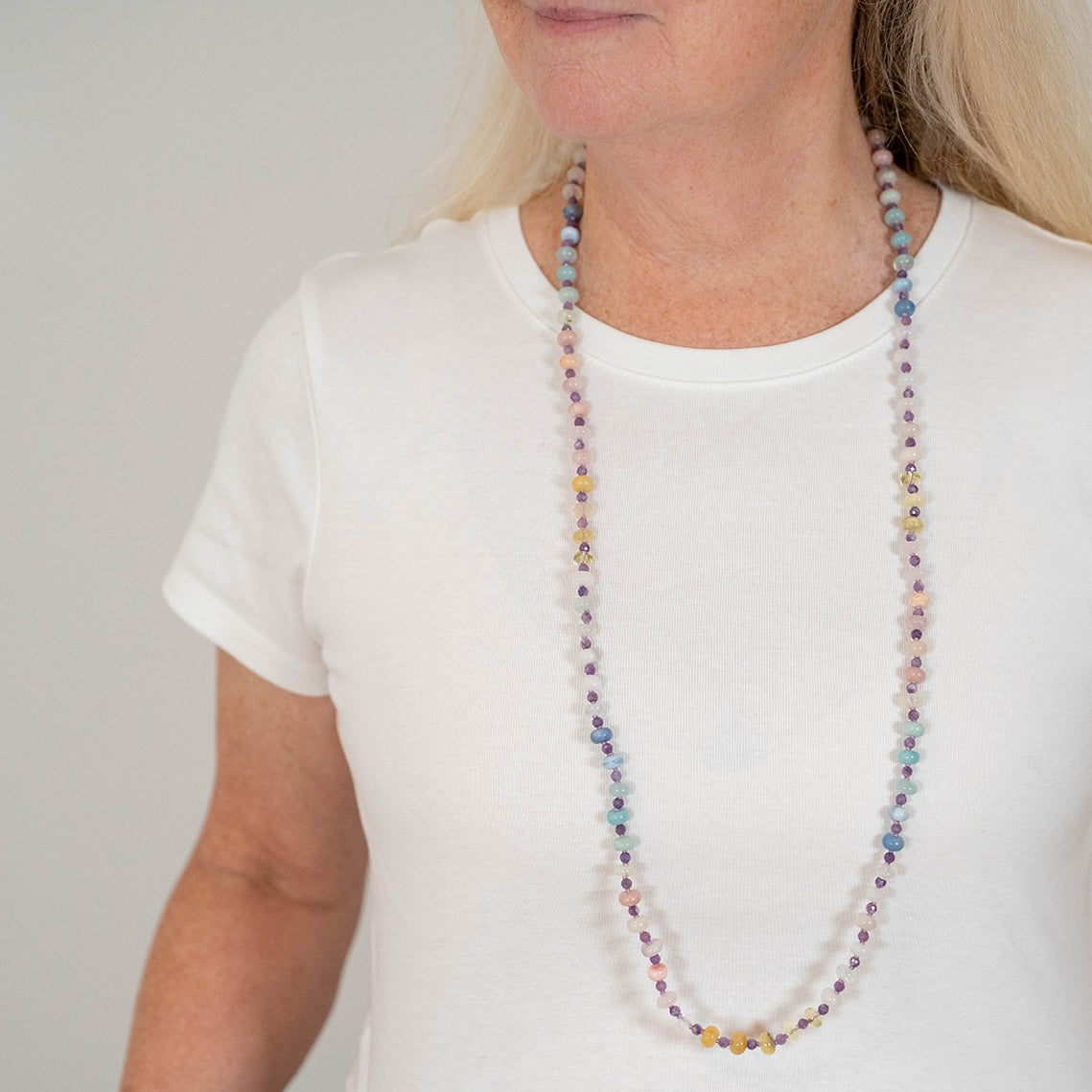 Gentle Aurora Gemstone Beaded Necklace