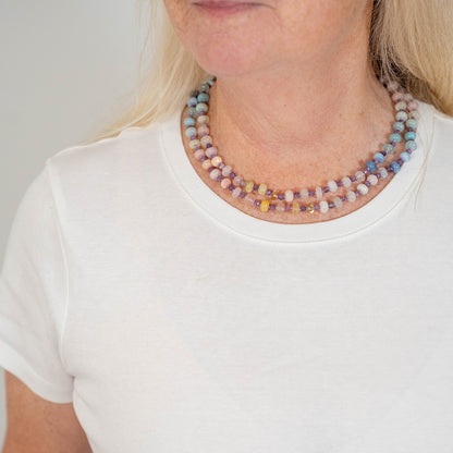 Gentle Aurora Gemstone Beaded Necklace